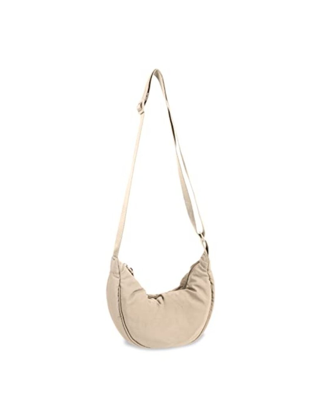 Nylon Crescent Crossbody Bag Lightweight Water-Resistant Small Sling Purse